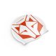 Bonnet de bain Blanc / Orange Fluo